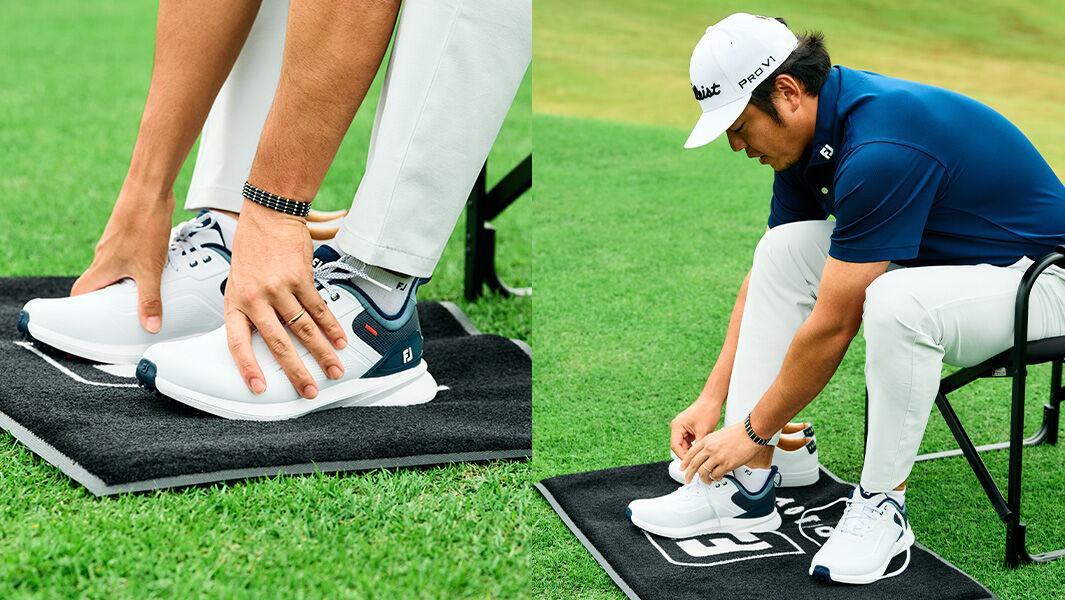 コンバース　オールスター　ゴルフ？靴　26.5cmとFJフットジョイ　ゴルフシューズケース FootJoy（フットジョイ） ベーシックシューズバッグ FA25SCSB-0 ゴルフ